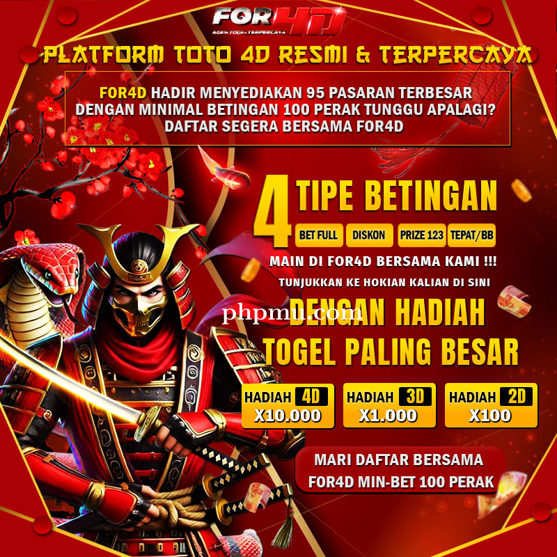 FOR4D: Situs Bandar Toto 4D Resmi Dan Terpercaya Dengan 95 Pasaran Terlengkap DI Asia 2025