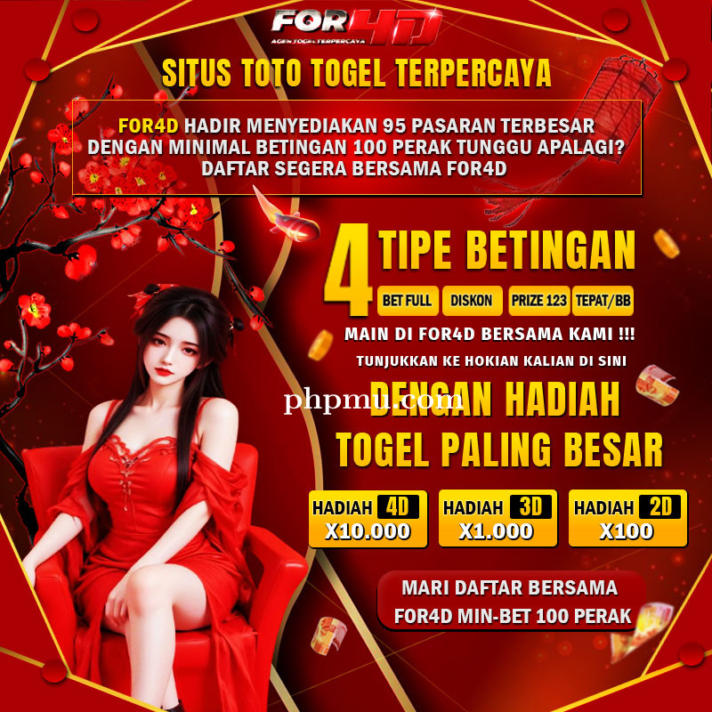 FOR4D Link Toto 4D Anti Nawala Terpercaya Dengan Hadiah Terbesar Dan Minimal Bet 100 Perak