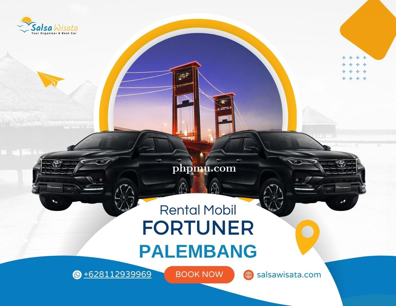 Layanan Jemput Antar Rental Fortuner Palembang